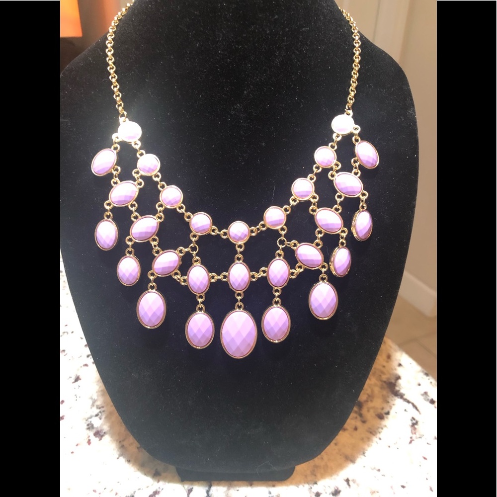 Iman global chic reversible green/purple necklace